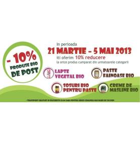 Promo pentru produsele de post - 10% Discount!