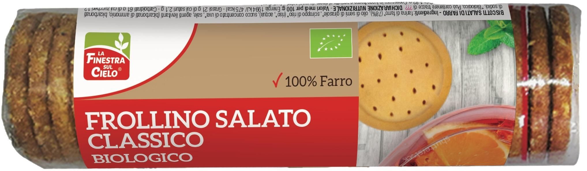 Biscuiti bio sarati FrolIino din spelta 250 g