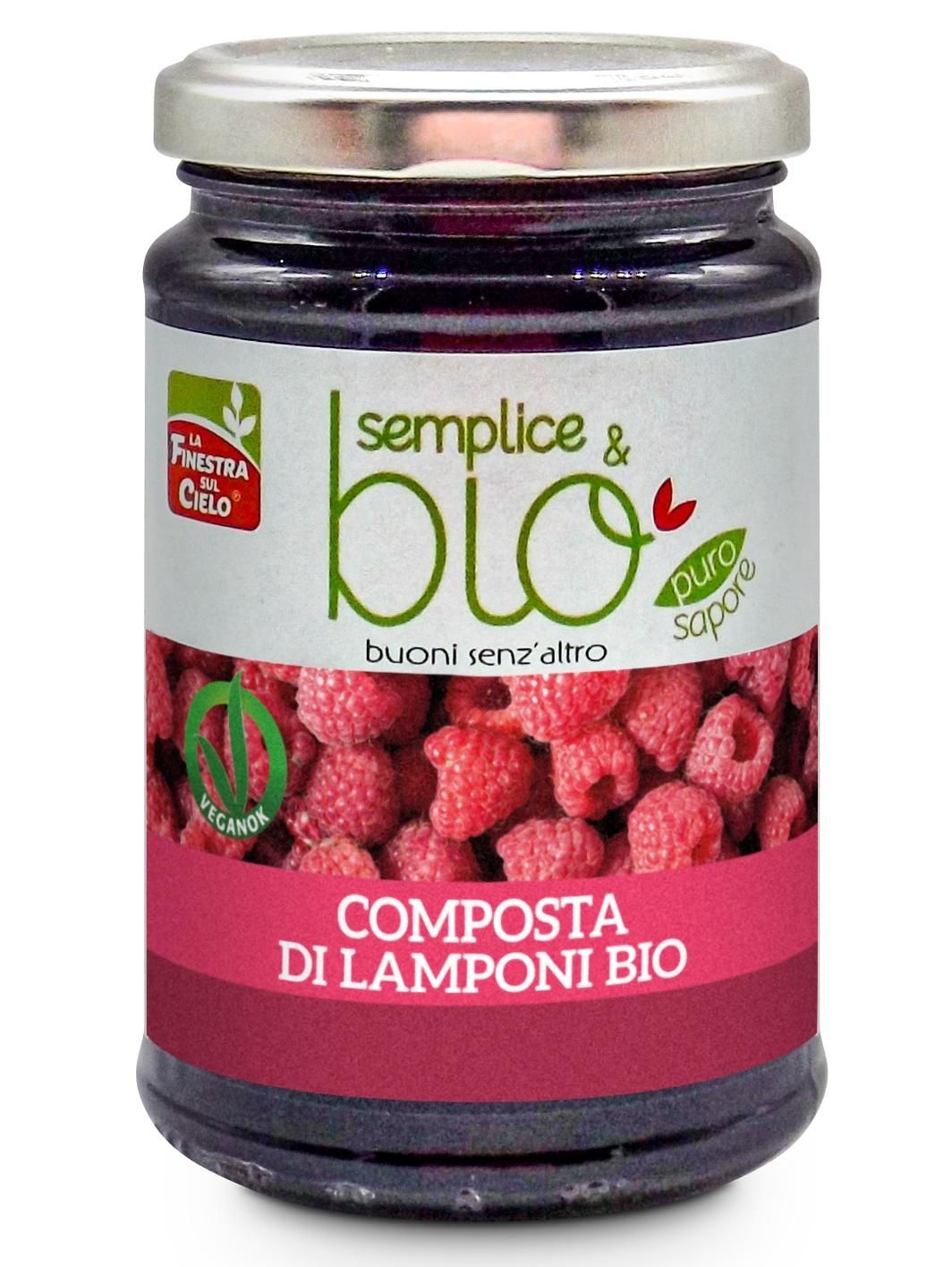 Gem bio de zmeura (indulcit cu pulpa de mere) 320g (produs vegan)