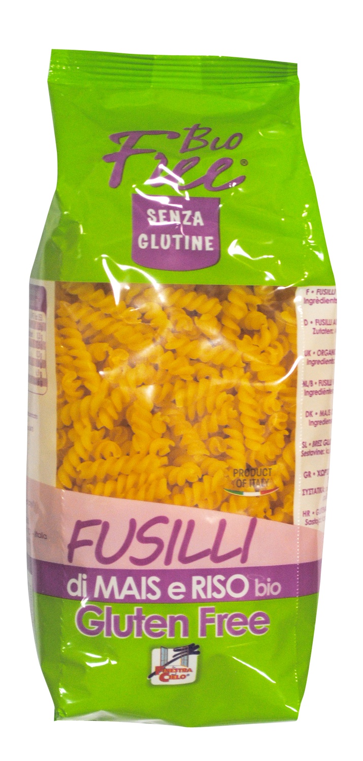 Paste bio Fusilli din porumb si orez 500g (fara gluten)