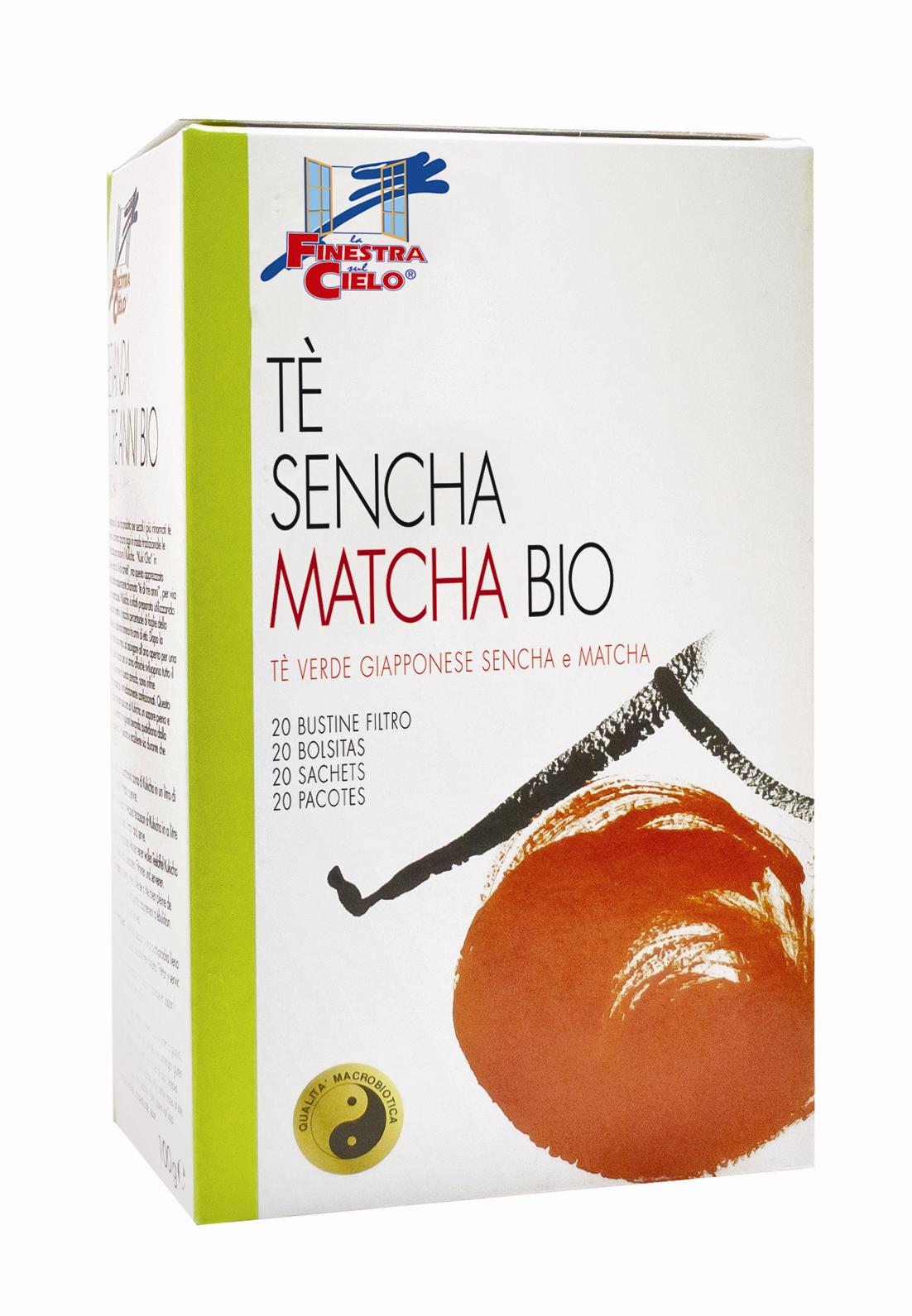 Ceai verde bio Sencha si Matcha 40g (20 plicuri)