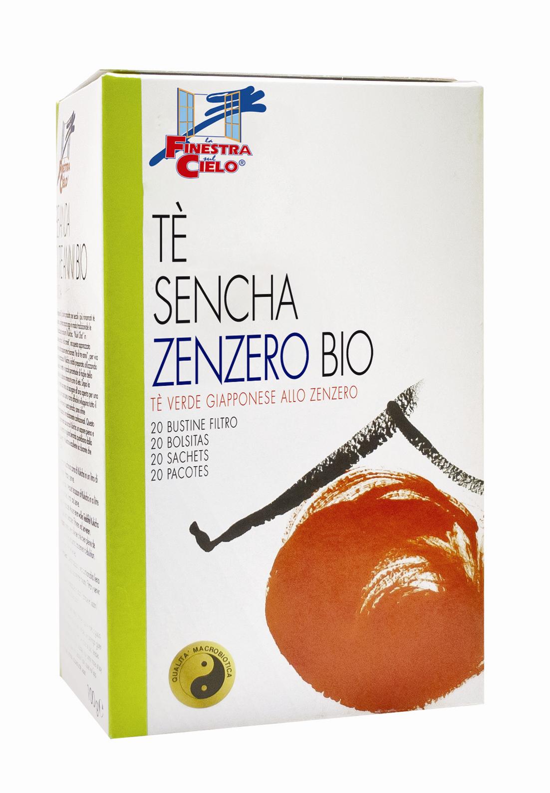 Ceai verde bio Sencha cu ghimbir 40g (20 plicuri)