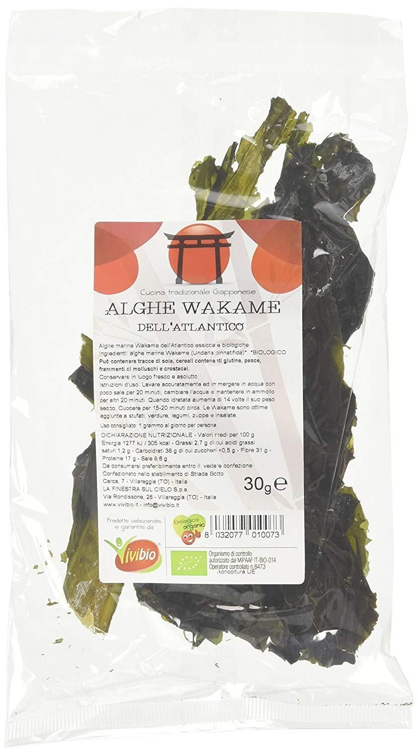 Alge Wakame bio din Atlantic Vivibio 30g