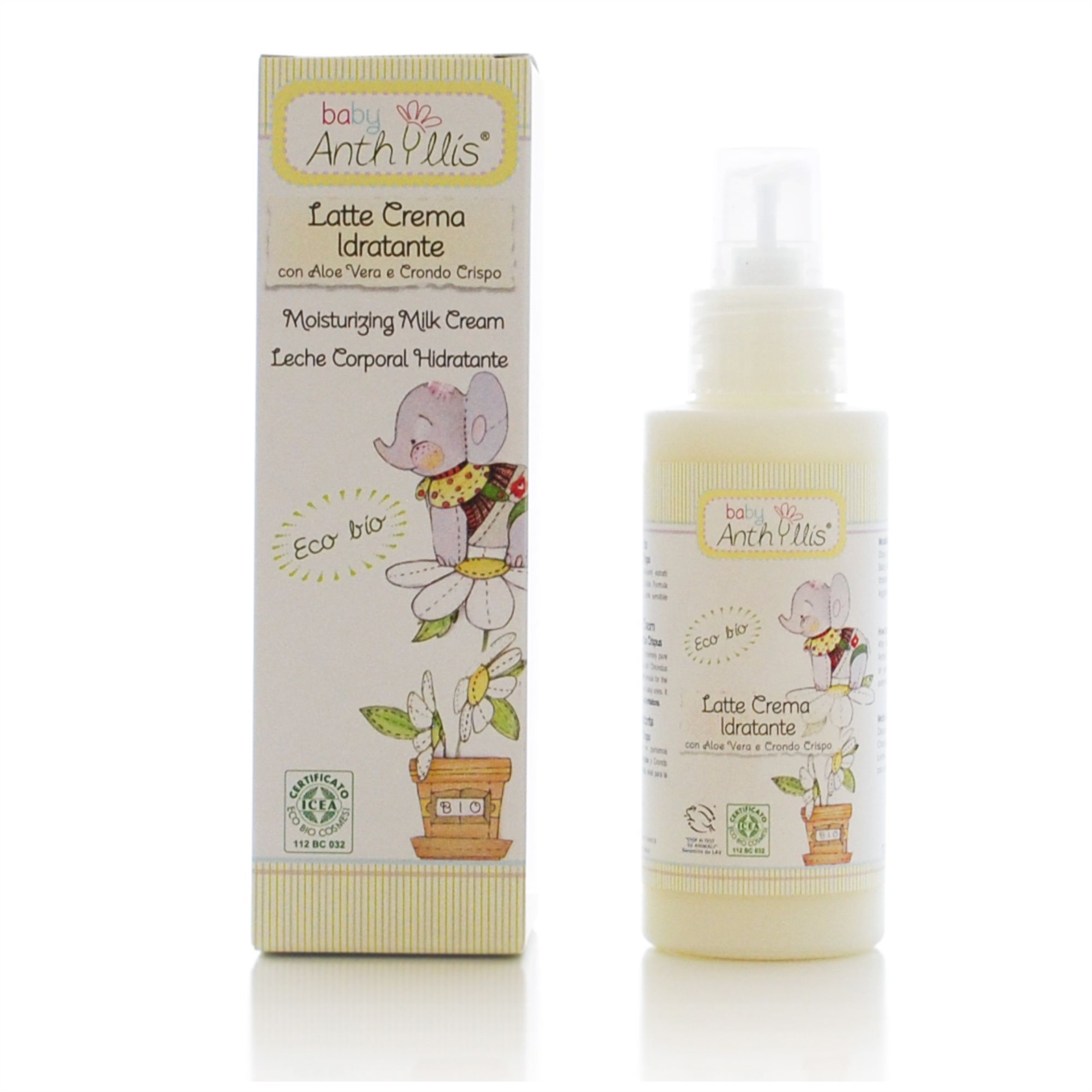 Lapte de corp hidratant pentru bebelusi Baby Anthyllis ECO BIO 100ml