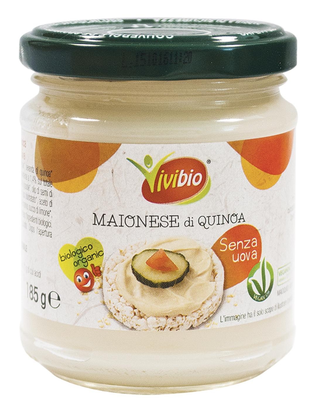 Maioneza bio cu quinoa, fara ou Vivibio 185g